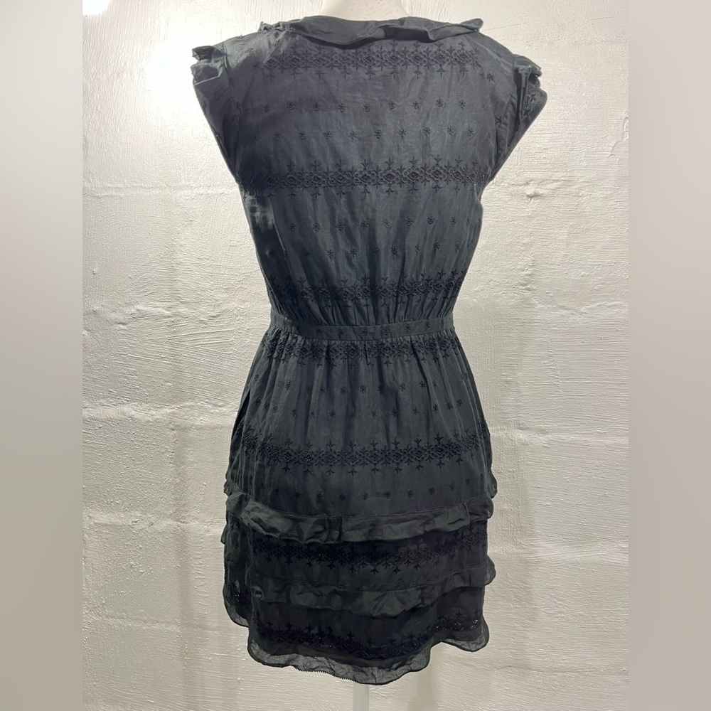 J. CREW LITTLE BLACK DRESS WITH RUFFLE DETAIL - Picture 9 of 16